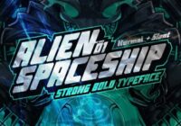 Alien Spaceship Font - Featured Image