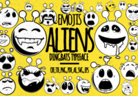 Aliens Emojis Font - Featured Image