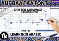 Alif Baa Taa Dotted Arrows Two Font - Featured Image