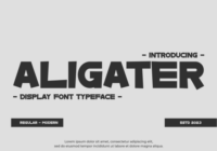 Aligater Font - Featured Image