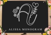 Alissa Monogram Font - Featured Image