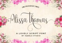 Alissa Thomas Script Font - Featured Image