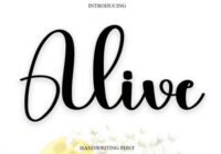 Alive Font - Featured Image