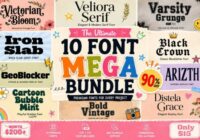 All-in-one Mega Bundle Font - Featured Image