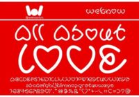 All About Love Font - Featured Image