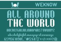 All Around the World Font - Featured Image