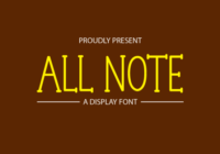 All Note Font - Featured Image