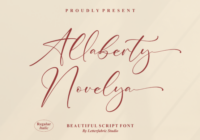 Allaberty Novelya Font - Featured Image
