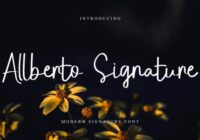 Allberto Signature Font - Featured Image