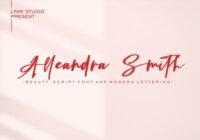 Alleandra Smith Font - Featured Image