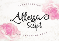 Allessa Script Font - Featured Image