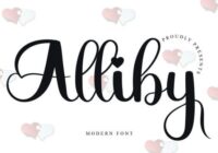 Alliby Font - Featured Image