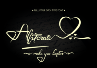 Alliterate Font - Featured Image
