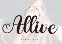 Allive Font - Featured Image