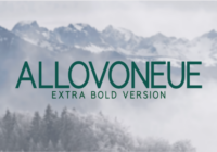 Allovoneue Extra Bold Font - Featured Image
