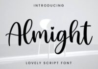 Almight Font - Featured Image