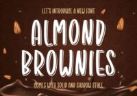 Almond Brownies Font - Featured Image