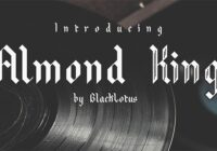 Almond King Font - Featured Image