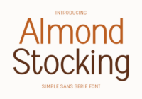 Almond Stocking Font - Featured Image