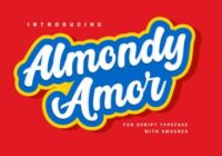 Almondy Amor Font - Featured Image