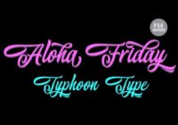 Aloha Friday Font - Featured Image