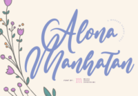 Alona Manhatan Font - Featured Image