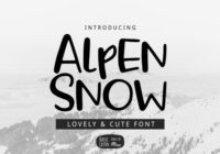 Alpen Snow Font - Featured Image