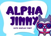 Alpha Jimmy Font - Featured Image