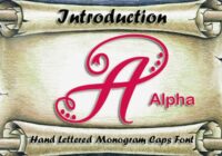 Alpha Monogram Font - Featured Image