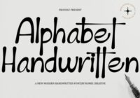 Alphabet Handwritten Font - Featured Image