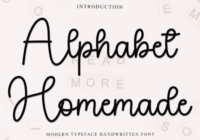 Alphabet Homemade Font - Featured Image