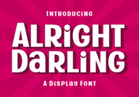 Alright Darling Font - Featured Image
