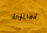 Alright Haha Font - Featured Image