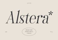 Alstera Oblique Font - Featured Image