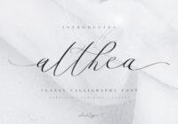 Althea Script Font - Featured Image