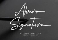 Alvero Signature Font - Featured Image