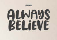 Always Believe Font - Featured Image