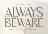 Always Beware Font - Featured Image