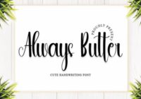 Always Butter Font - Featured Image