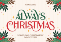 Always Christmas Font - Featured Image