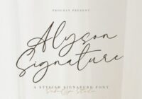 Alyson Signature Font - Featured Image