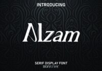 Alzam Font - Featured Image