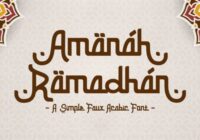 Amanah Ramadhan Font - Featured Image