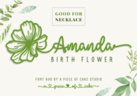 Amanda Birth Flower Duo Font - Featured Image
