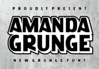 Amanda Grunge Font - Featured Image
