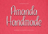 Amanda Handmade Font - Featured Image