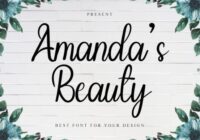 Amanda's Beauty Font - Featured Image
