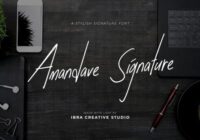 Amandave Signature Font - Featured Image