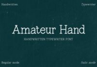 Amateur Hand Font - Featured Image