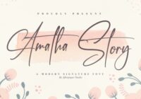Amatha Story Font - Featured Image